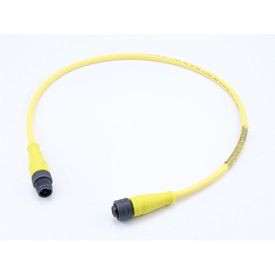 Brad from Molex Straight Male M12 to Female M12 Sensor Actuator Cable, 1.5m