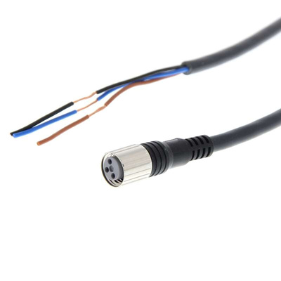 Omron Straight Female M8 to Unterminated Sensor Actuator Cable, 5m