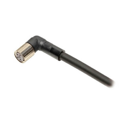 Omron Right Angle Female M8 to Unterminated Sensor Actuator Cable, 5m