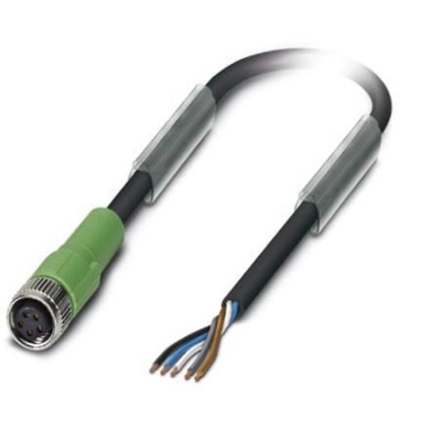 Phoenix Contact Straight Female M8 to Sensor Actuator Cable, 1.5m