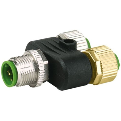 Murrelektronik Limited Straight Male 5 way M12 to Straight Female 5 way M12 x 2 Connector, 45mm