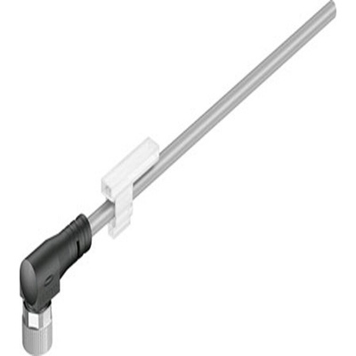 Right Angle Female 3 way M8 to 3 way Unterminated Cable, 2.5m