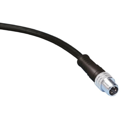 Brad from Molex Straight Male 3 way M8 to Unterminated Sensor Actuator Cable, 2m