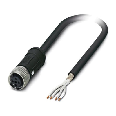 Phoenix Contact Female 4 way M12 to Sensor Actuator Cable, 2m