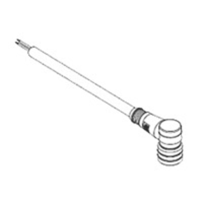 Brad from Molex Right Angle Female 3 way M12 to Unterminated Sensor Actuator Cable, 5m