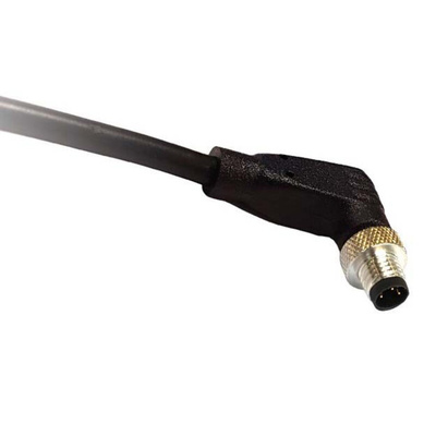 Bulgin Right Angle Male 3 way M5 to Unterminated Sensor Actuator Cable, 1m