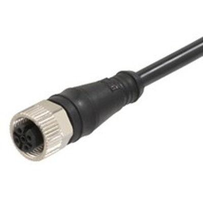 Molex Straight Female 8 way M12 to Unterminated Sensor Actuator Cable, 5m