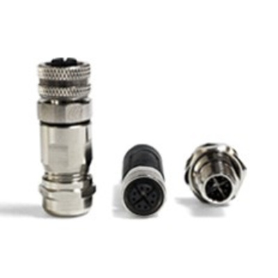 Bulgin Straight Male 8 way M12 to Straight Male 8 way M12 Sensor Actuator Cable, 10m