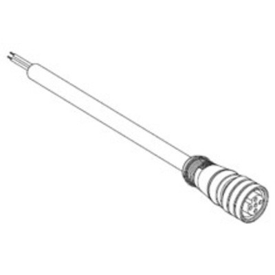 Molex Straight Female 4 way M12 to Unterminated Sensor Actuator Cable, 5m