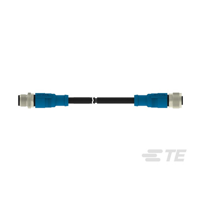 TE Connectivity Female 5 way M12 to M12 Sensor Actuator Cable
