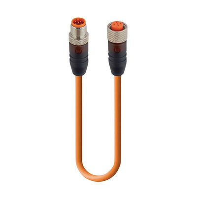Lumberg Automation Straight Male 5 way M12 to Straight Female 5 way M12 Sensor Actuator Cable, 1.5m