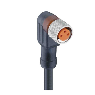 Lumberg Automation Right Angle Female 3 way M8 to Unterminated Sensor Actuator Cable, 5m