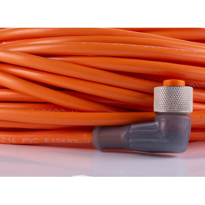 Lumberg Automation Right Angle Female 4 way M12 to Unterminated Sensor Actuator Cable, 15m