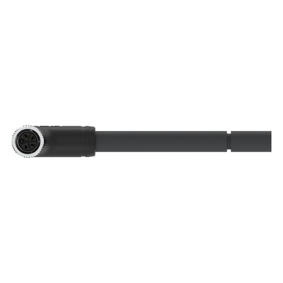 TE Connectivity Female 5 way M12 to Right Angle Female 5 way M12 Sensor Actuator Cable, 1.5m