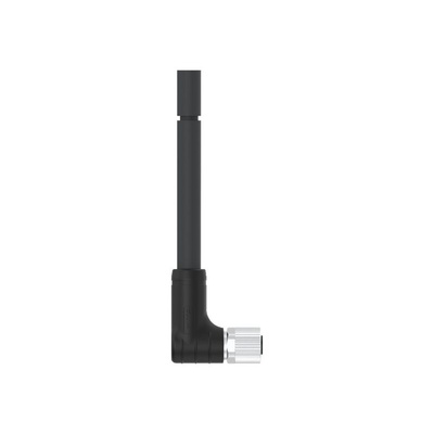 TE Connectivity Female 5 way M12 to Right Angle Female 5 way M12 Sensor Actuator Cable, 1.5m
