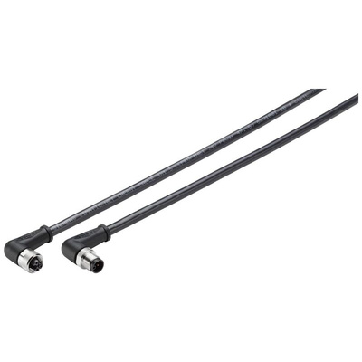 Siemens Right Angle Male M12 to Right Angle Female M12 Sensor Actuator Cable, 1.5m