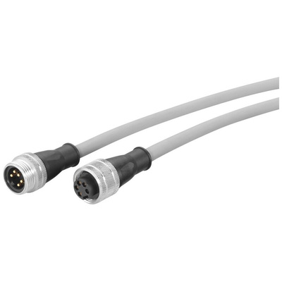 Siemens Straight Male 7/8 in Circular to Female 7/8 in Circular Sensor Actuator Cable, 1.5m