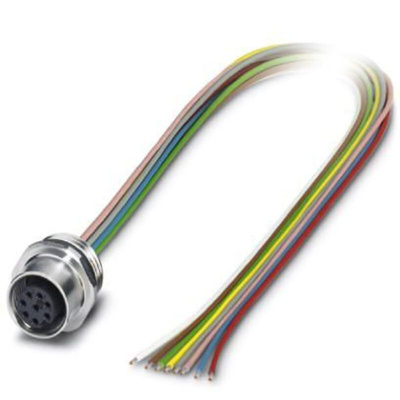 Phoenix Contact Straight Female M12 to Sensor Actuator Cable, 500mm