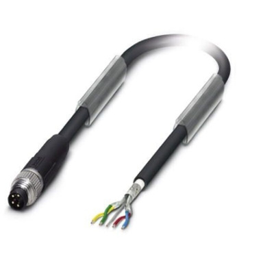 Phoenix Contact Straight Male M8 to Bus Cable, 2m