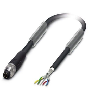 Phoenix Contact Straight Male M8 to Bus Cable, 10m