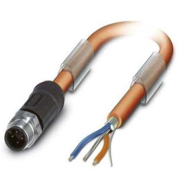 Phoenix Contact Straight Male M12 to Bus Cable, 5m