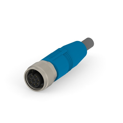TE Connectivity Straight Female 8 way M12 to M12 Cable Assembly, 1.5m