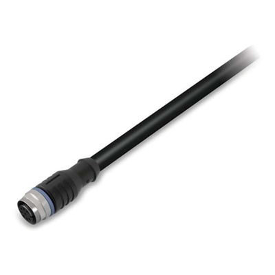 Wago Straight Female 3 way M12 to Unterminated Actuator/Sensor Cable, 1.5m