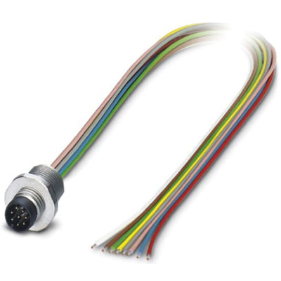 Phoenix Contact Male 8 way M8 to Sensor Actuator Cable, 500mm