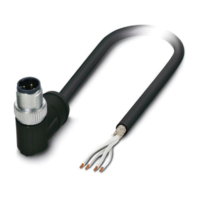 Phoenix Contact Male 4 way M12 to Sensor Actuator Cable, 2m