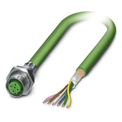 Phoenix Contact Female 5 way M12 to 5 way Unterminated Bus Cable, 500mm