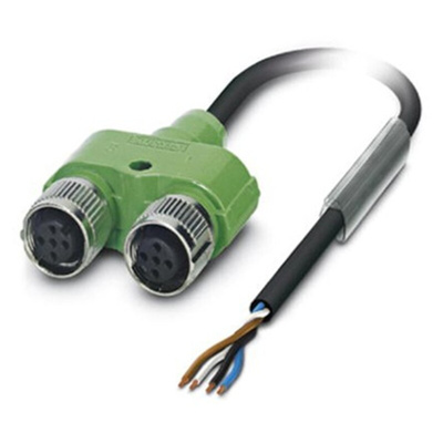 Phoenix Contact Female 4 way M12 x 2 to Unterminated Sensor Actuator Cable, 1.5m