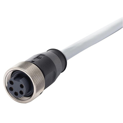 Harting Straight Female 4 way 7/8 in Circular to Unterminated Sensor Actuator Cable, 5m