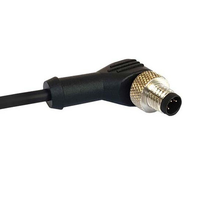 Bulgin Right Angle Female 12 way M12 to Unterminated Sensor Actuator Cable, 1m