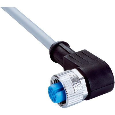 Sick Straight Female 4 way M12 to 4 way Unterminated Sensor Actuator Cable, 2m
