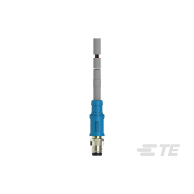 TE Connectivity Straight Male 3 way M8 to Unterminated Sensor Actuator Cable, 1m
