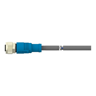 TE Connectivity Straight Female 5 way M12 to Unterminated Sensor Actuator Cable, 1m