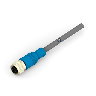 TE Connectivity Straight Female 5 way M12 to Unterminated Sensor Actuator Cable, 1m