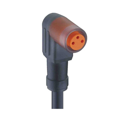 Lumberg Automation Right Angle Female 3 way M8 to Unterminated Sensor Actuator Cable, 5m