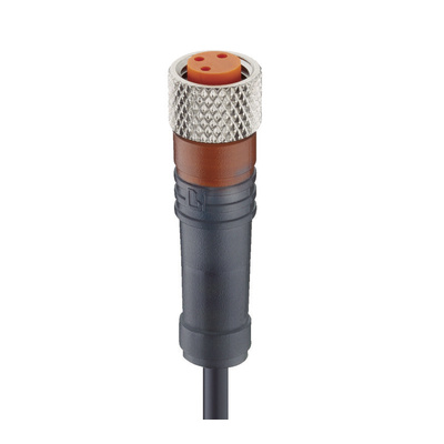Lumberg Automation Straight Female 3 way M8 to Unterminated Sensor Actuator Cable, 20m