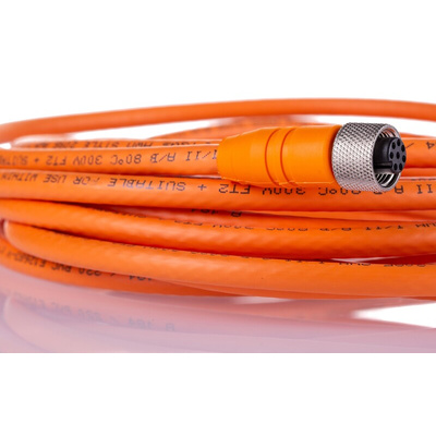 Lumberg Automation Straight 8 way M12 to Unterminated Sensor Actuator Cable, 5m
