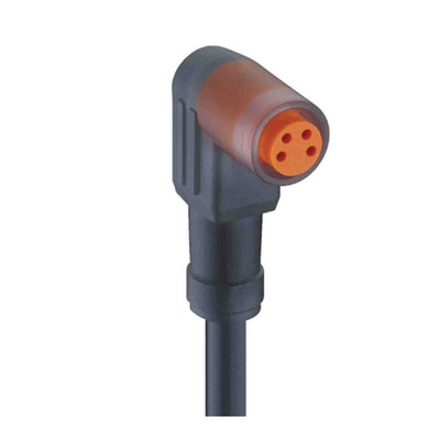 Lumberg Automation Right Angle Female 4 way M8 to Unterminated Sensor Actuator Cable, 3m