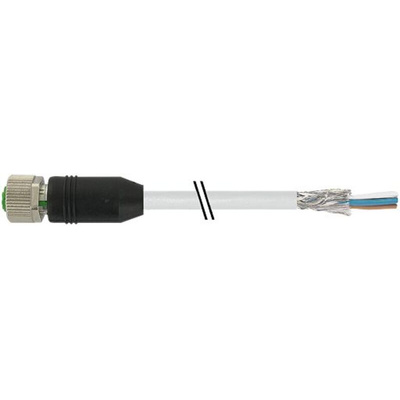 Murrelektronik Limited Straight Female 8 way M12 to Unterminated Sensor Actuator Cable, 10m