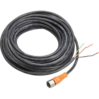 Telemecanique Sensors Straight Female 3 way 1/2 in Circular to Unterminated Sensor Actuator Cable, 10m
