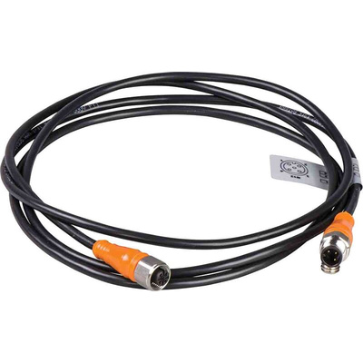 Telemecanique Sensors Straight Male 4 way M12 to Straight Female 4 way M12 Sensor Actuator Cable, 5m