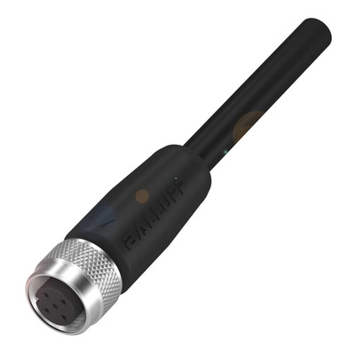 BALLUFF Straight Female M12 to Unterminated Sensor Actuator Cable, 25m