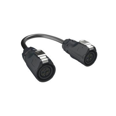 Amphenol Communications Solutions Straight Male M16 to Male M16 Sensor Actuator Cable, 1m