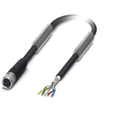 Phoenix Contact Straight Female M8 to Bus Cable, 2m
