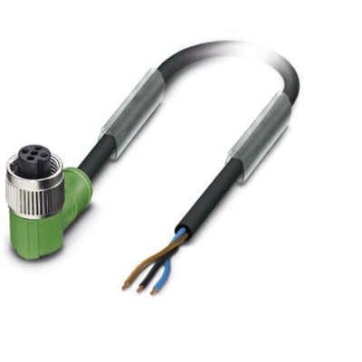 Phoenix Contact Female M12 to Sensor Actuator Cable, 3m