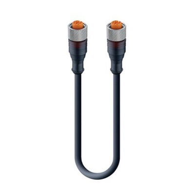 Lumberg Automation Straight Female 4 way M12 to Straight Female 4 way M12 Sensor Actuator Cable, 10m