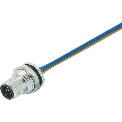 Binder Male 12 way M12 to Unterminated Sensor Actuator Cable, 200mm